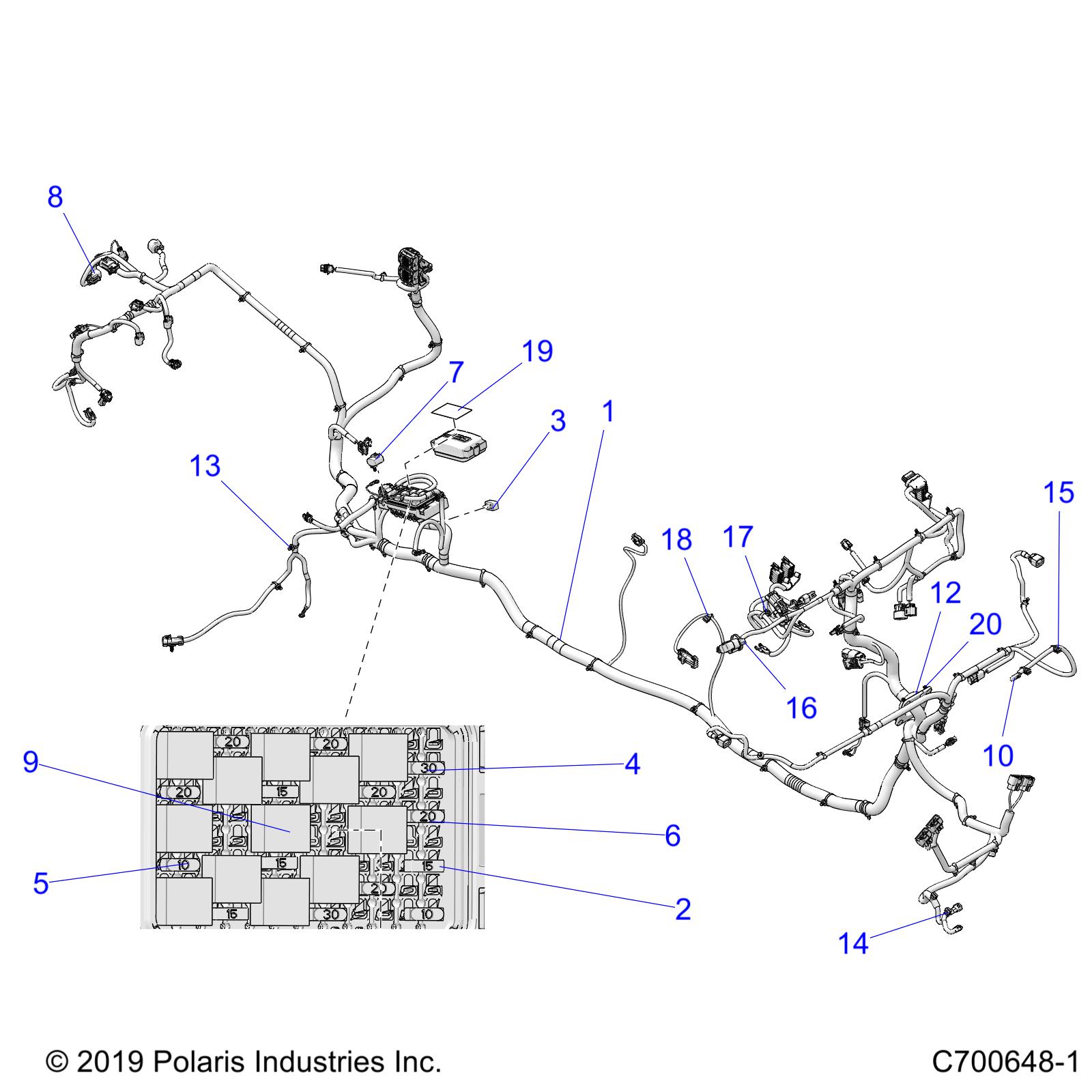 Part Number : 2415200 HARNESS-CHASSIS CREW EPS ADC