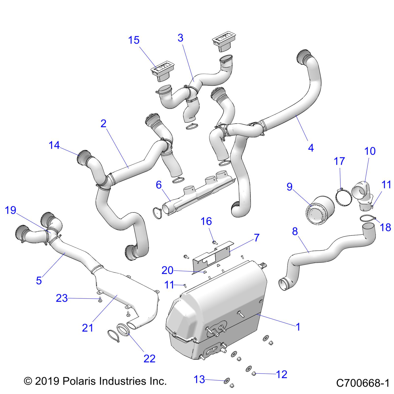 Part Number : 5453899 HVAC AIR DISTRIBUTOR MANIFOLD