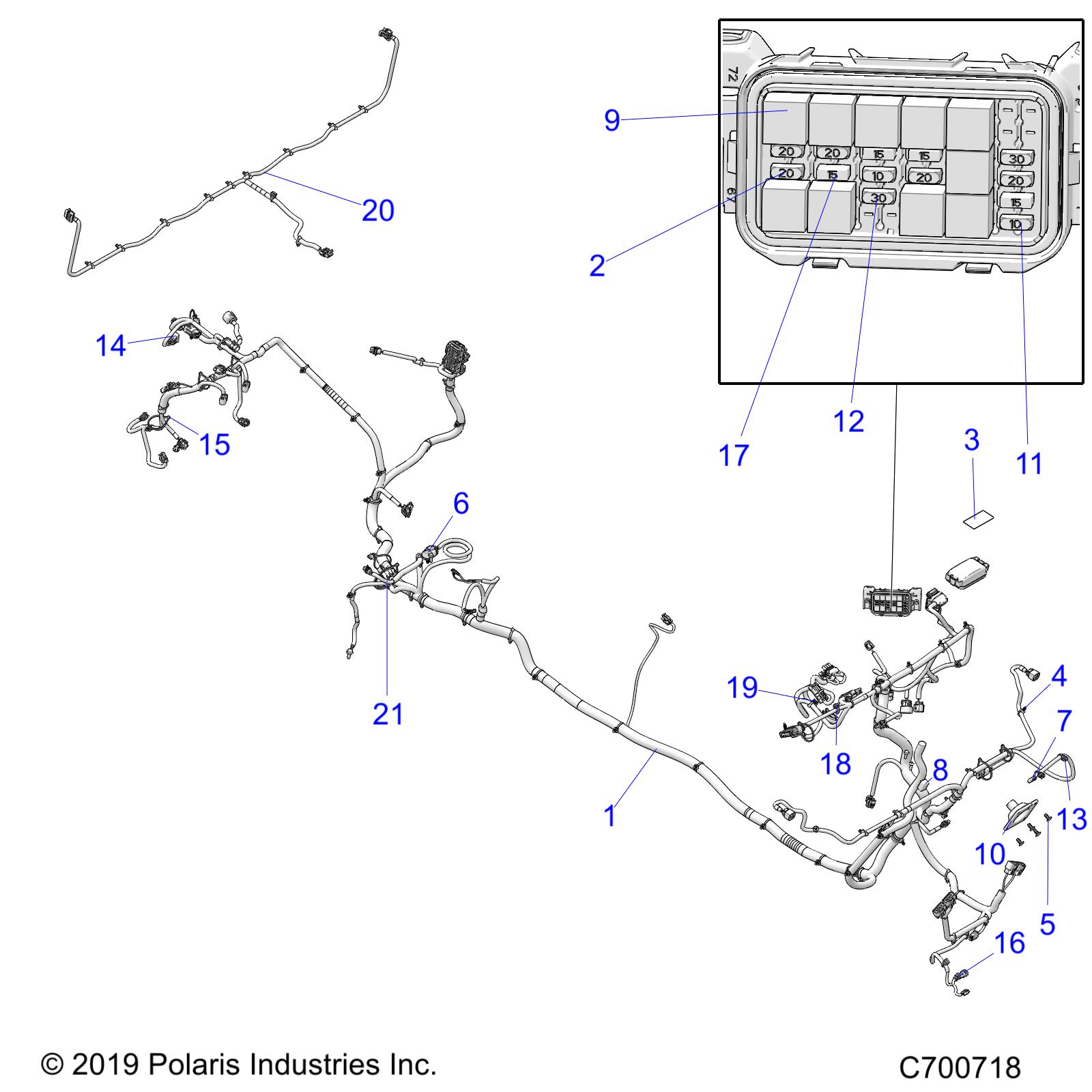 Part Number : 2415223 HARNESS-CHASSIS CREW EPS BC