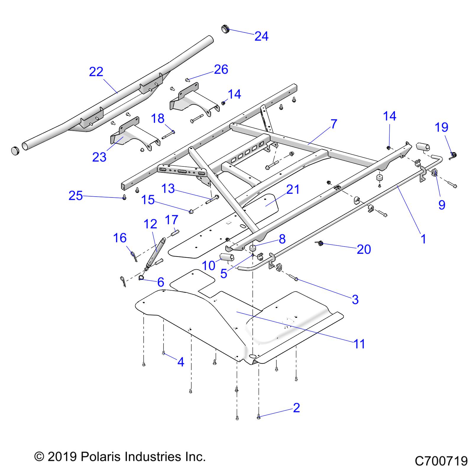 Part Number : 1023593-630 BUMPER WELD  REAR  LIME SQUEEZ