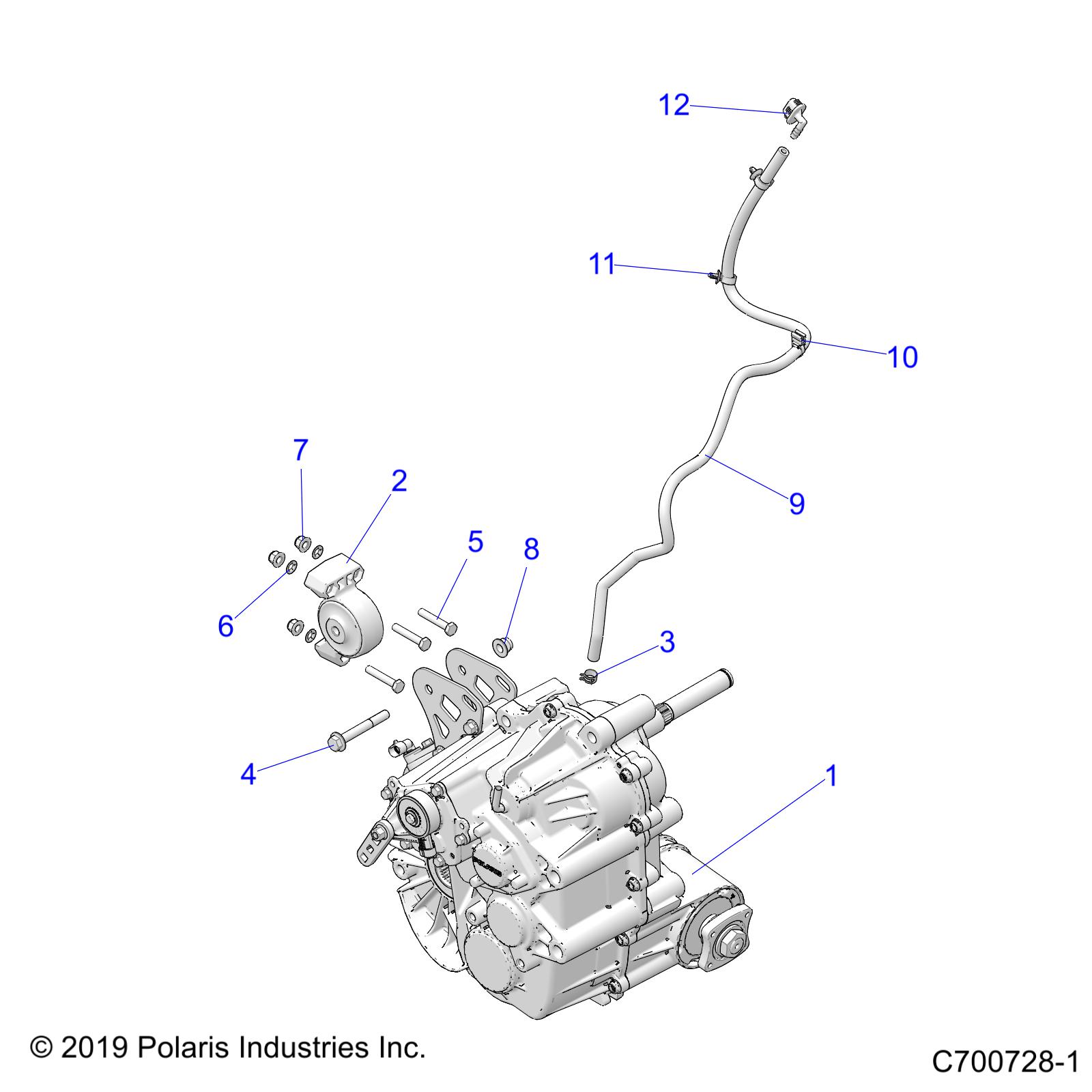 Foto diagrama Polaris que contem a peça 1334649