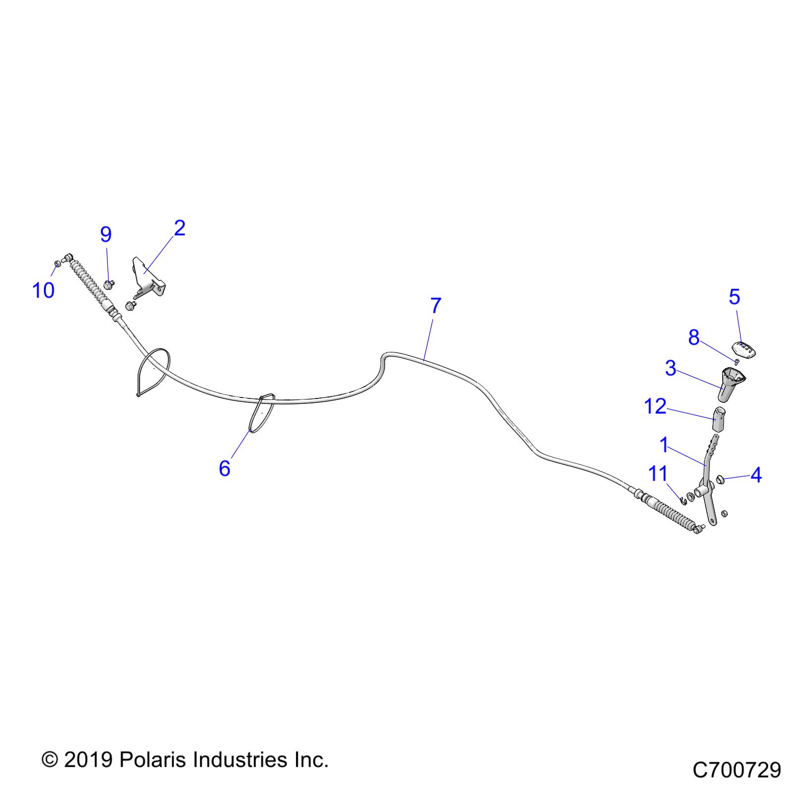 Foto diagrama Polaris que contem a peça 5257726