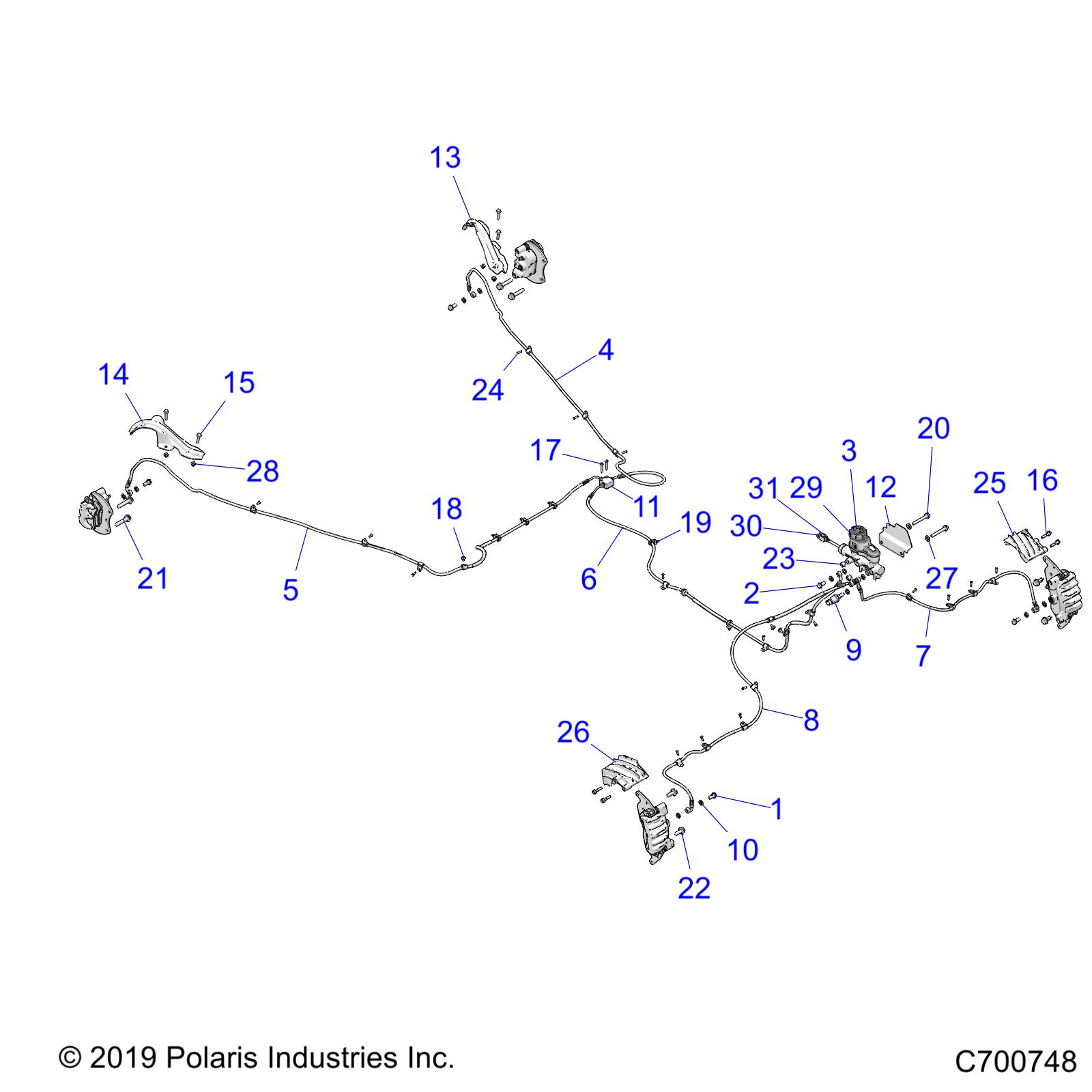 Foto diagrama Polaris que contem a peça 5455264