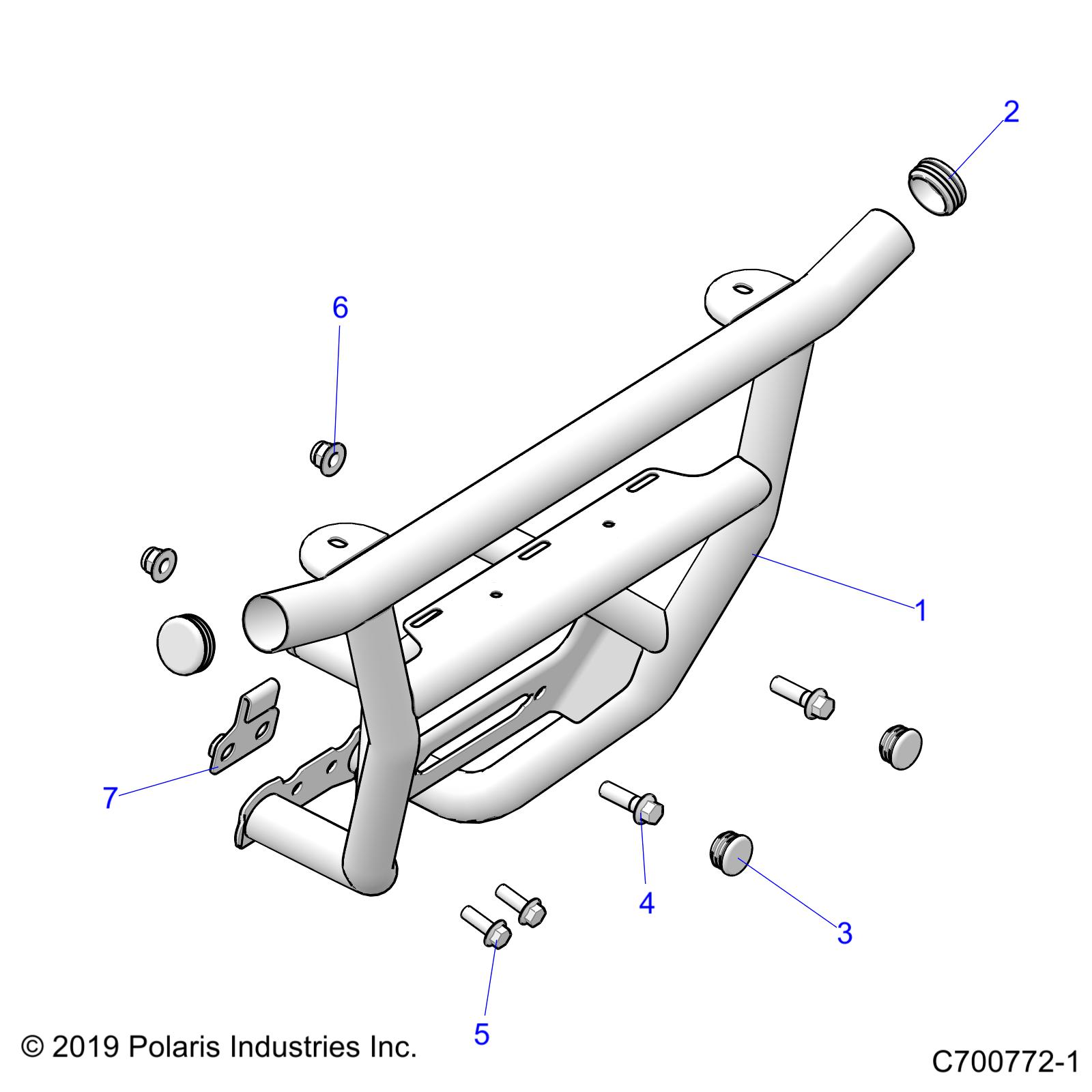 Part Number : 1021532-458 FRONT BUMPER WELD  MATTE BLACK