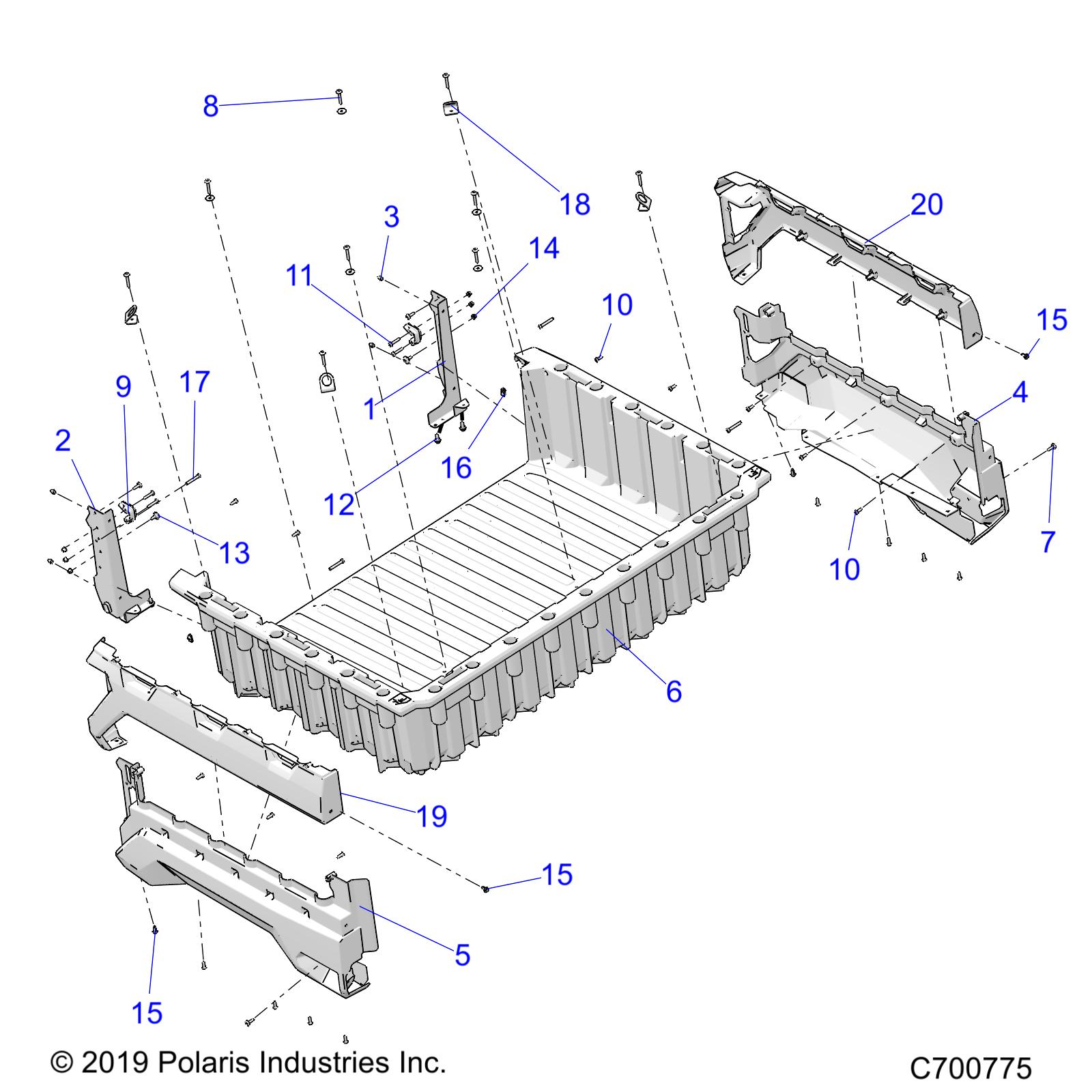 Foto diagrama Polaris que contem a peça 5454107-566