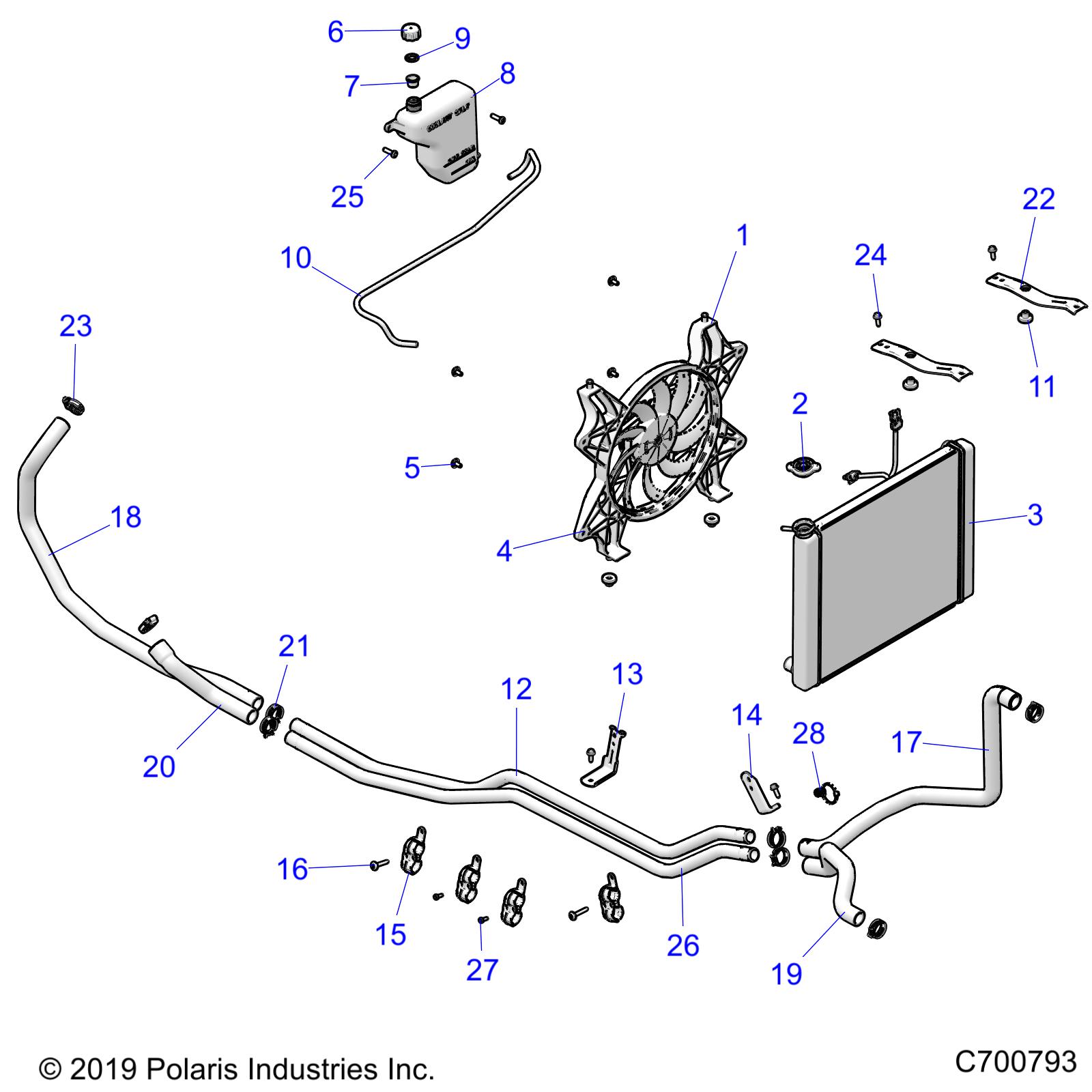 Foto diagrama Polaris que contem a peça 5141611