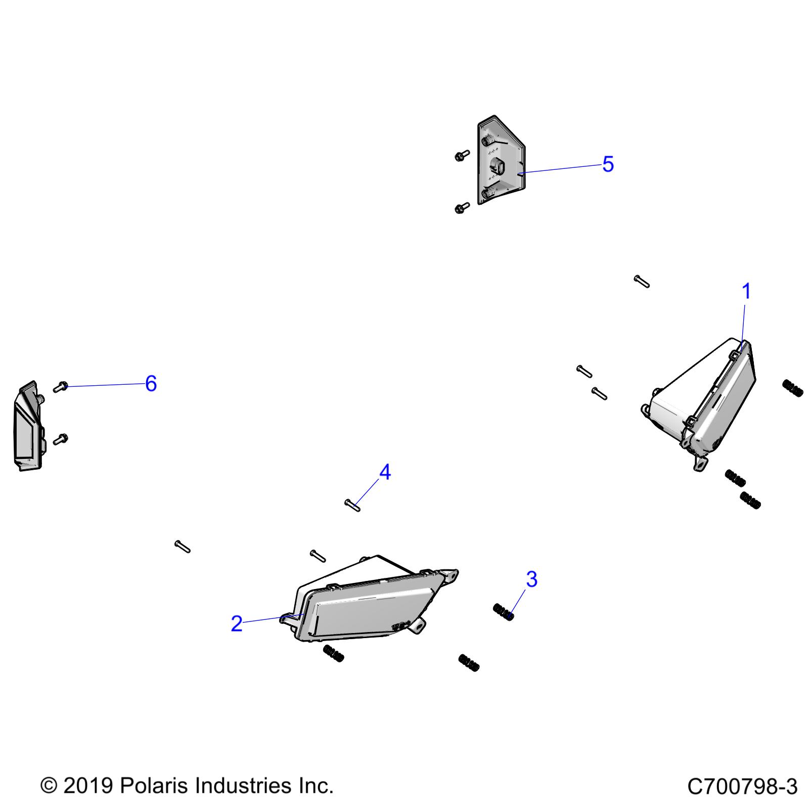 Foto diagrama Polaris que contem a peça 2412774