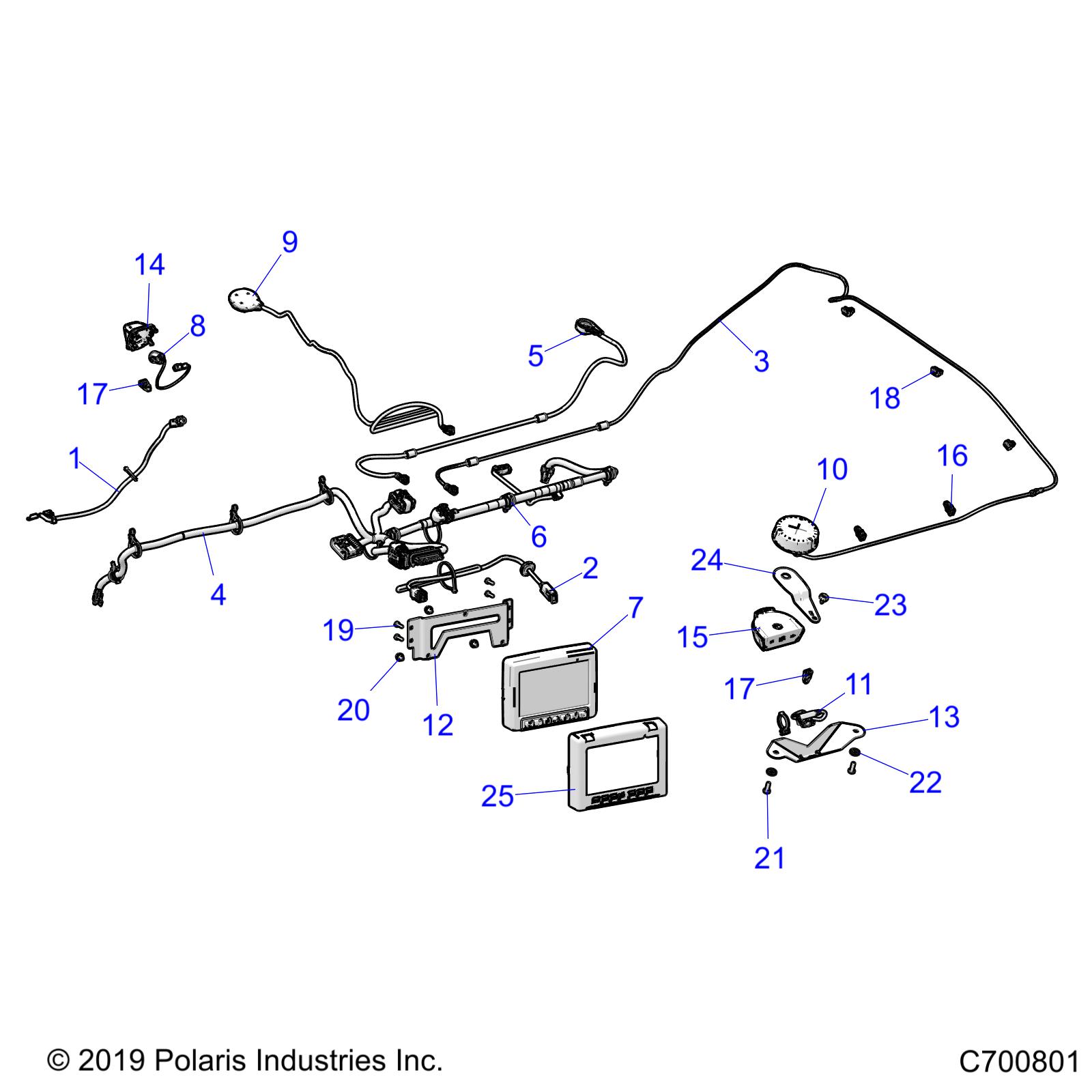 Foto diagrama Polaris que contem a peça 3280899