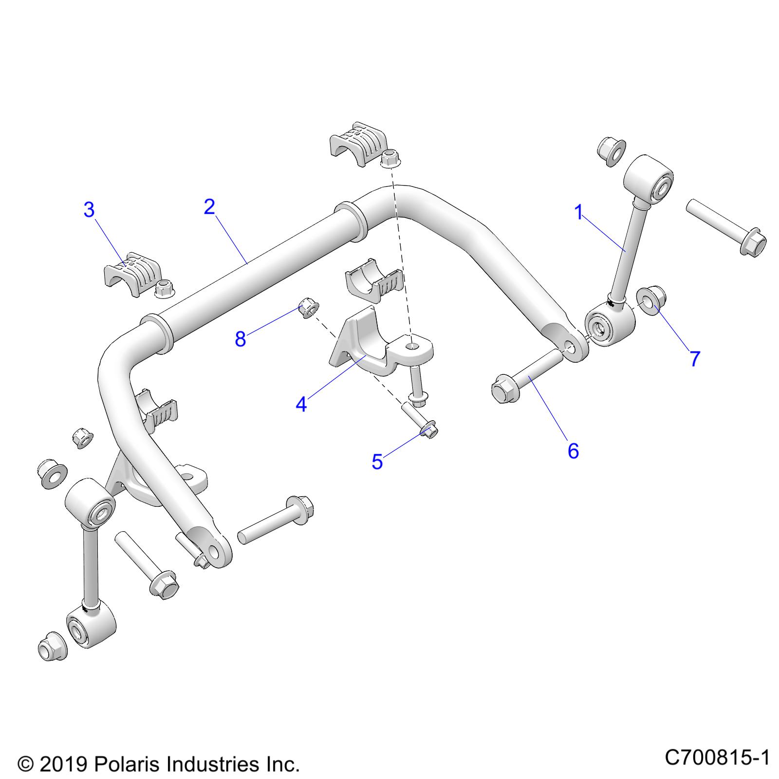 Foto diagrama Polaris que contem a peça 5341260