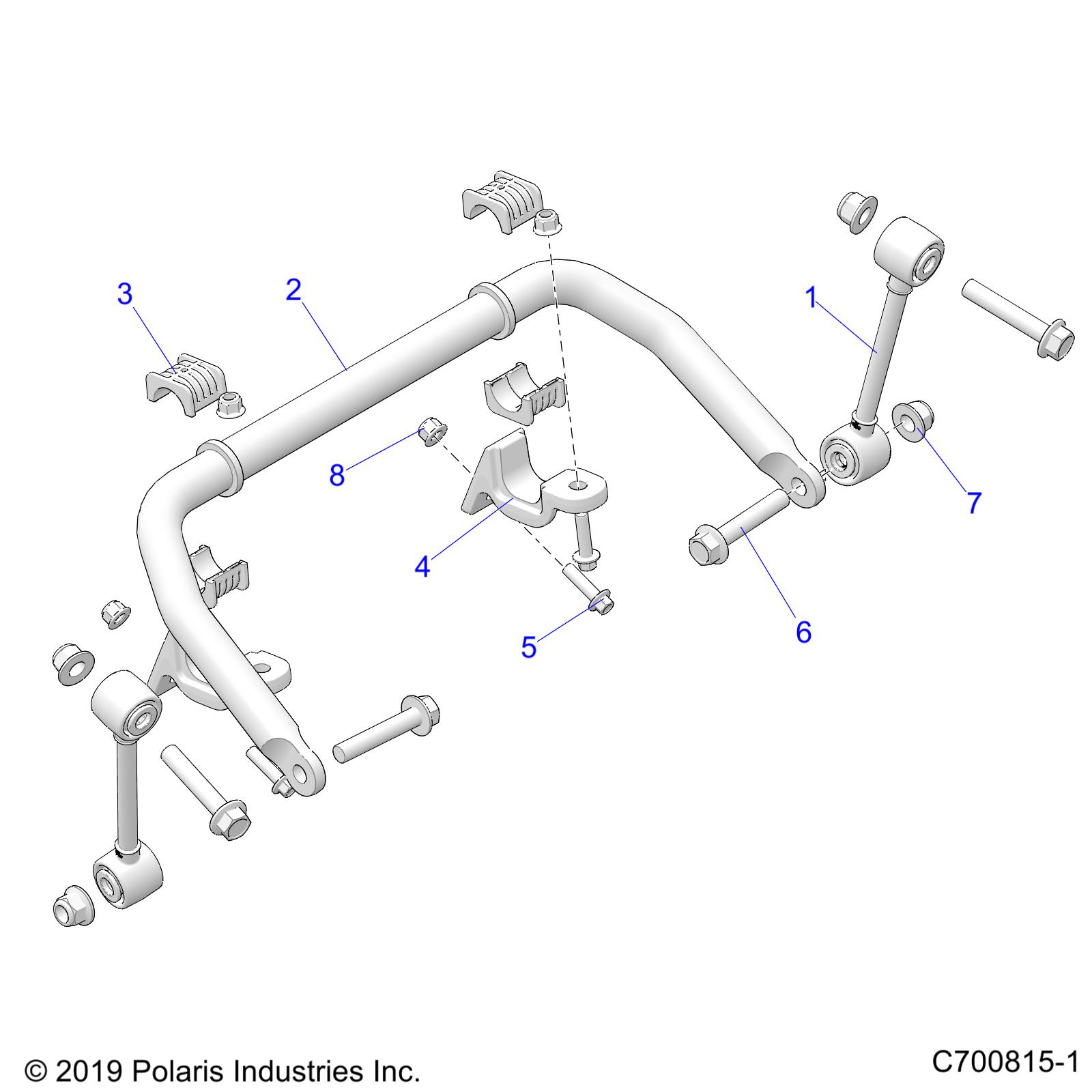 Part Number : 1544048 STABILIZER BAR LINK ASSEMBLY