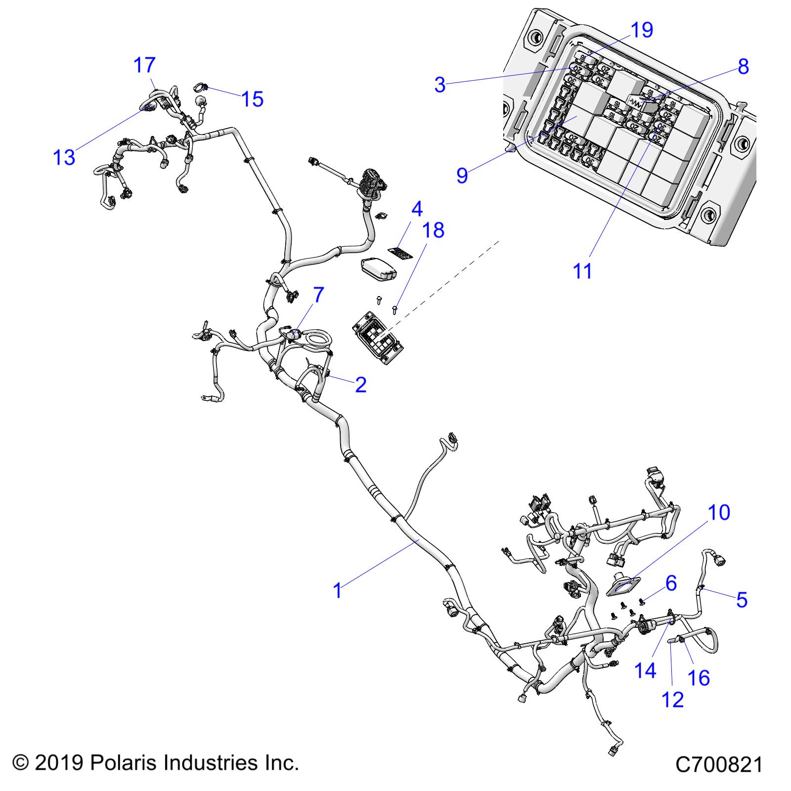Part Number : 2415269 HVAC CHASSIS HARNESS  CREW