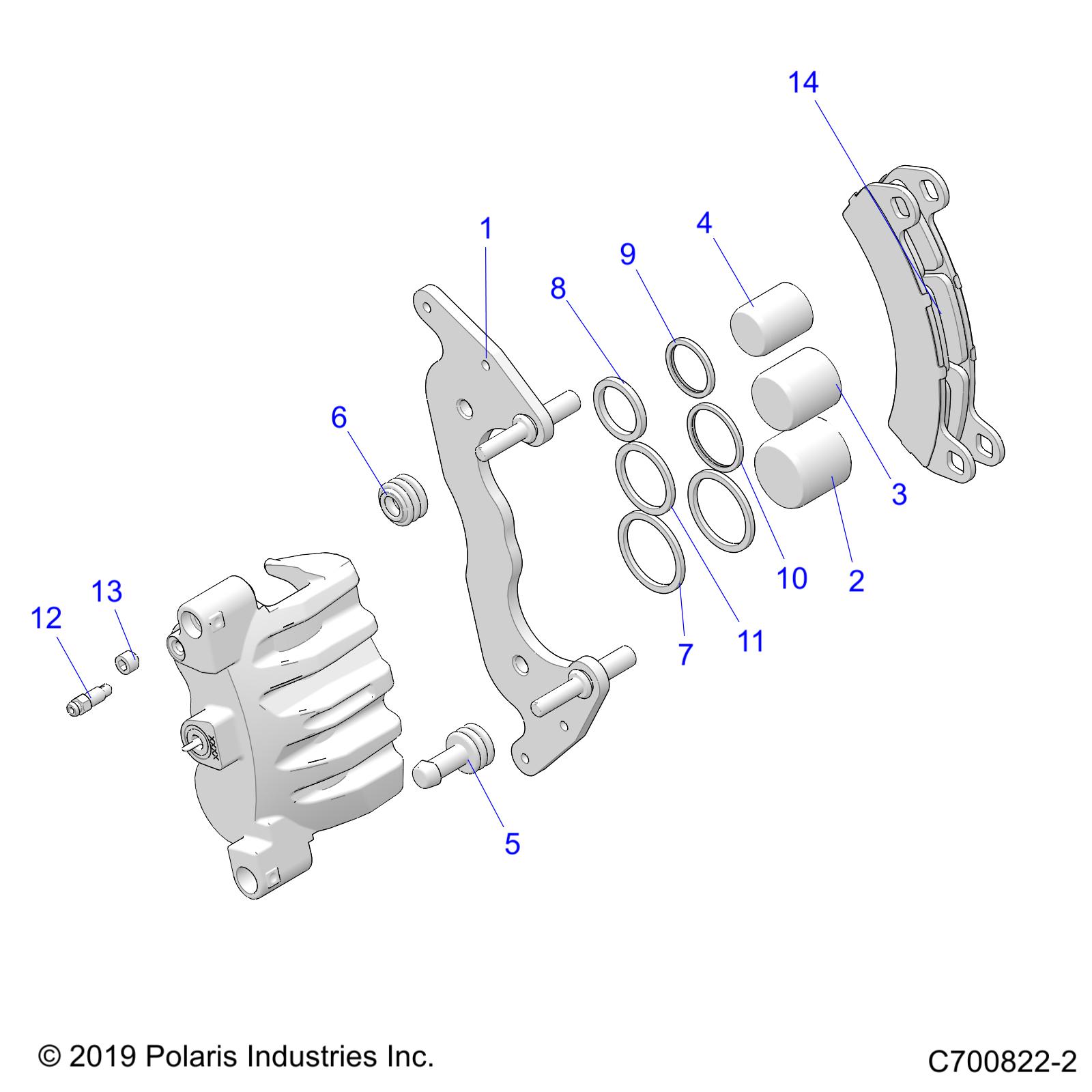 Foto diagrama Polaris que contem a peça 2206231