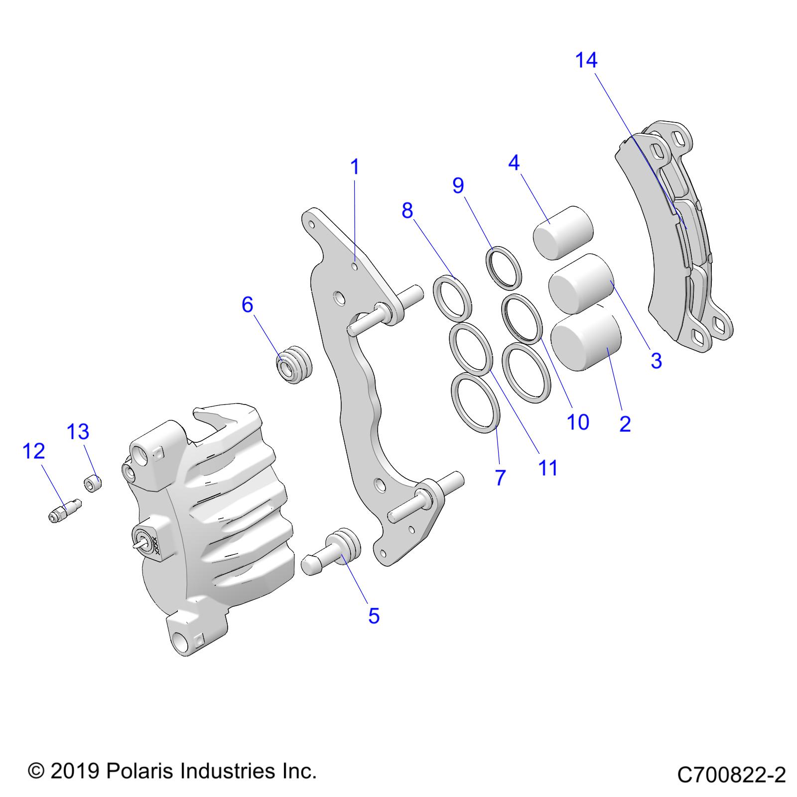 Foto diagrama Polaris que contem a peça 5139903