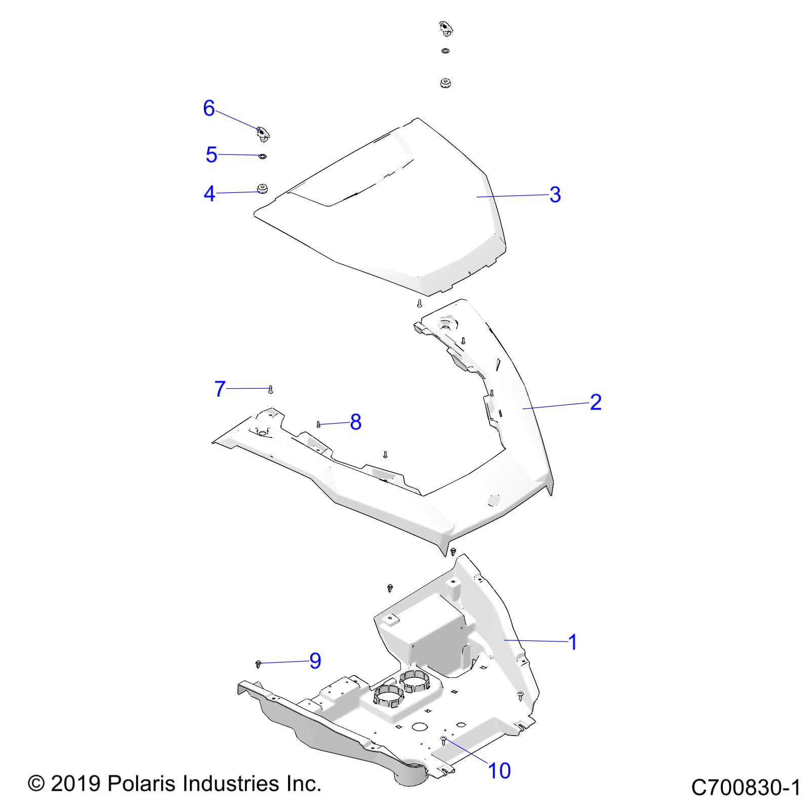 Foto diagrama Polaris que contem a peça 5452452-581