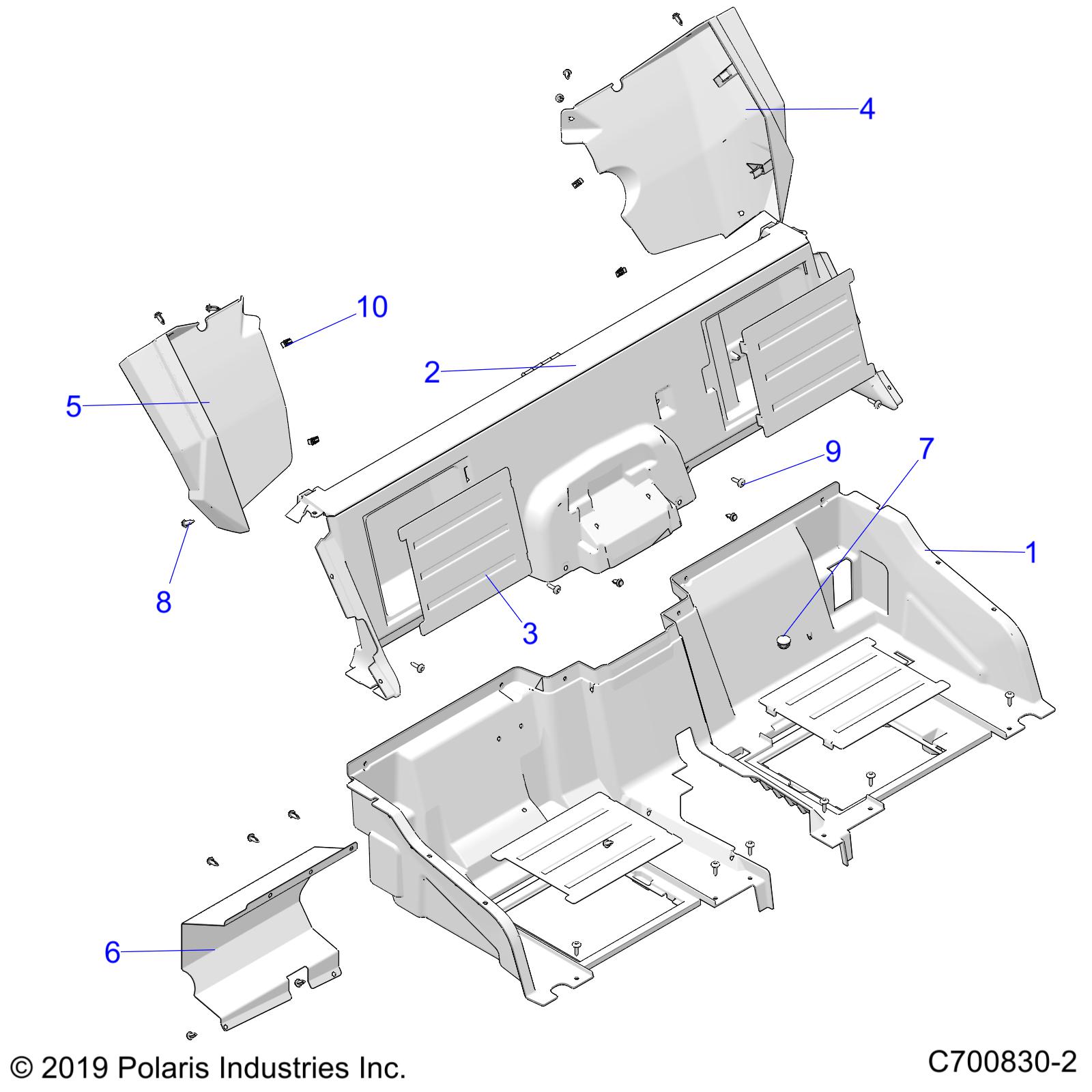 Part Number : 5452209-070 CLOSEOFF PANEL  REAR  LOWER  G