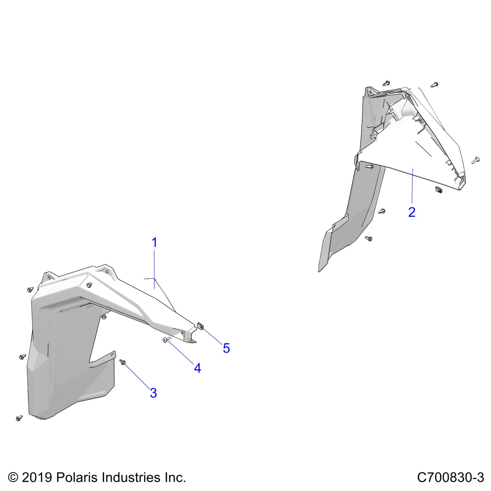 Part Number : 5456166-070 FENDER-FRONT FLAIR RH BLK