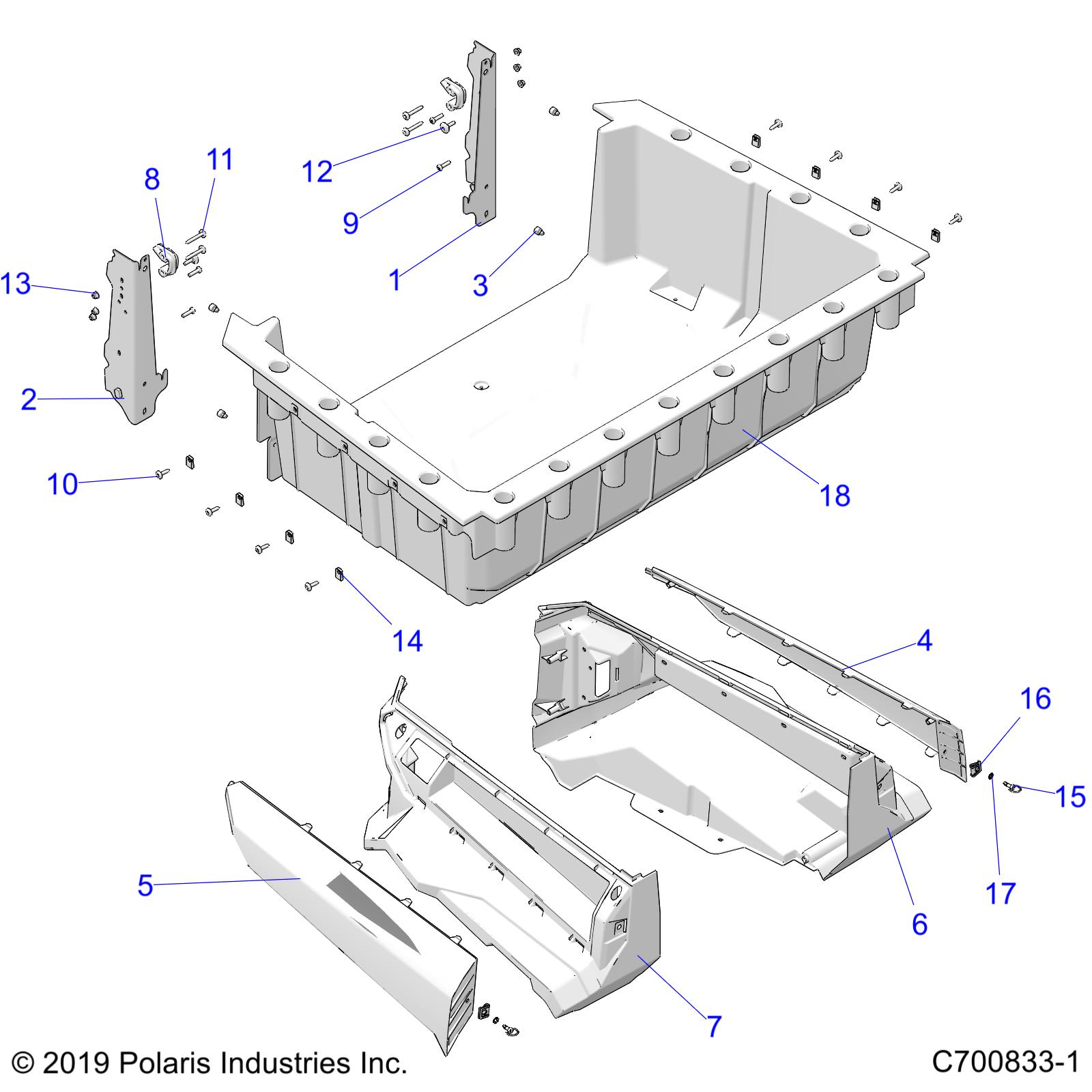 Part Number : 1021549-067 TAILGATE SUPPORT WELD  LEFT  G