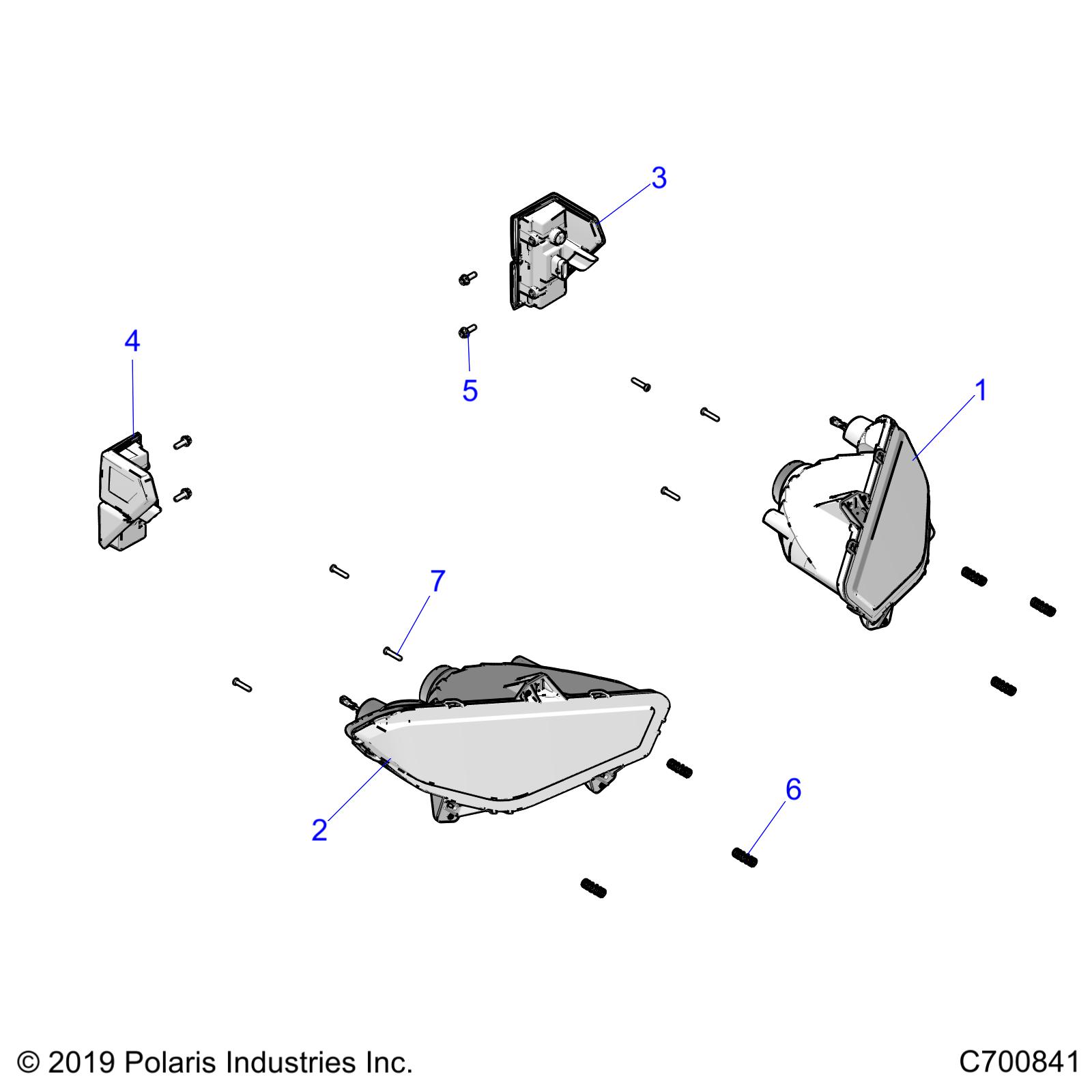 Foto diagrama Polaris que contem a peça 2413919