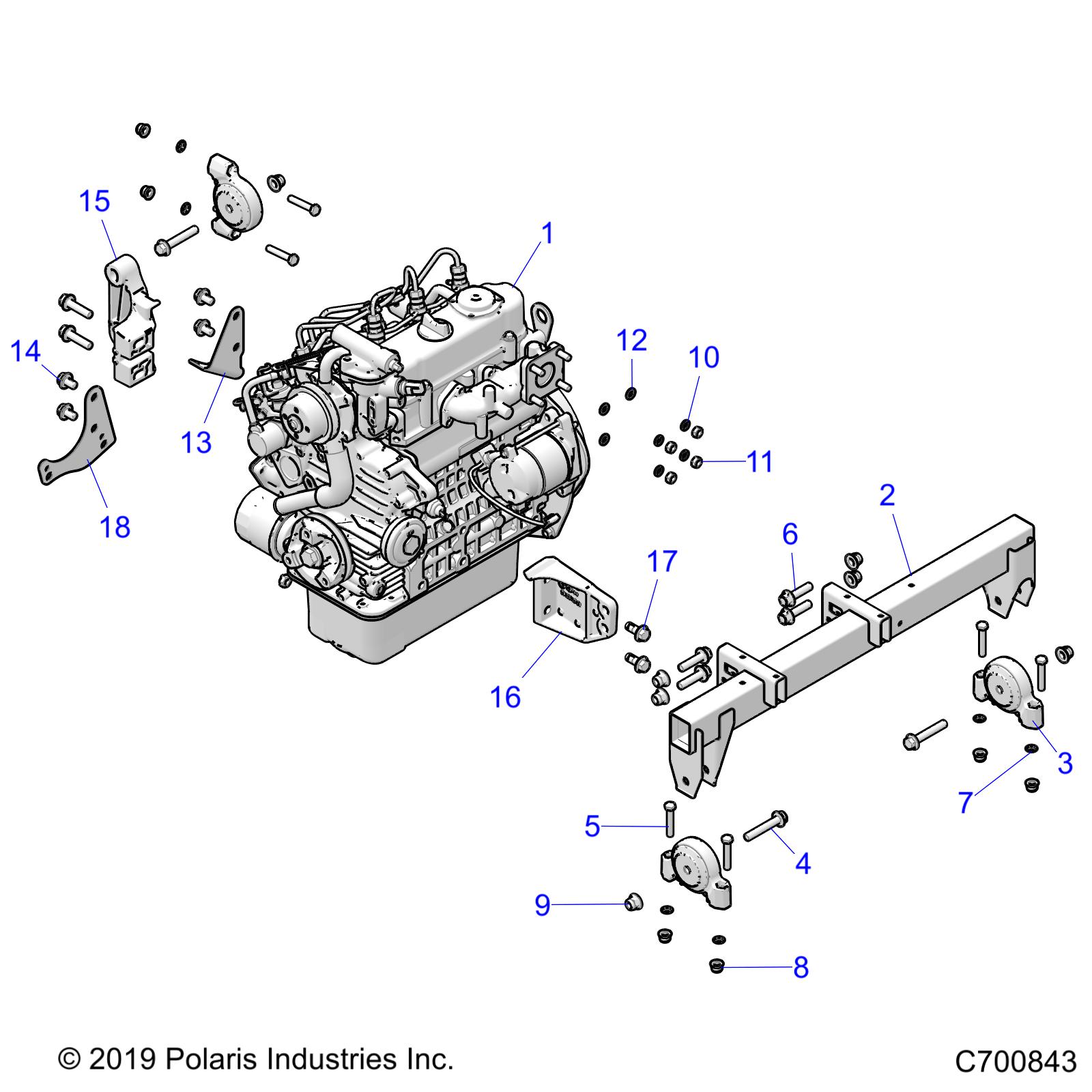 Foto diagrama Polaris que contem a peça 5141577