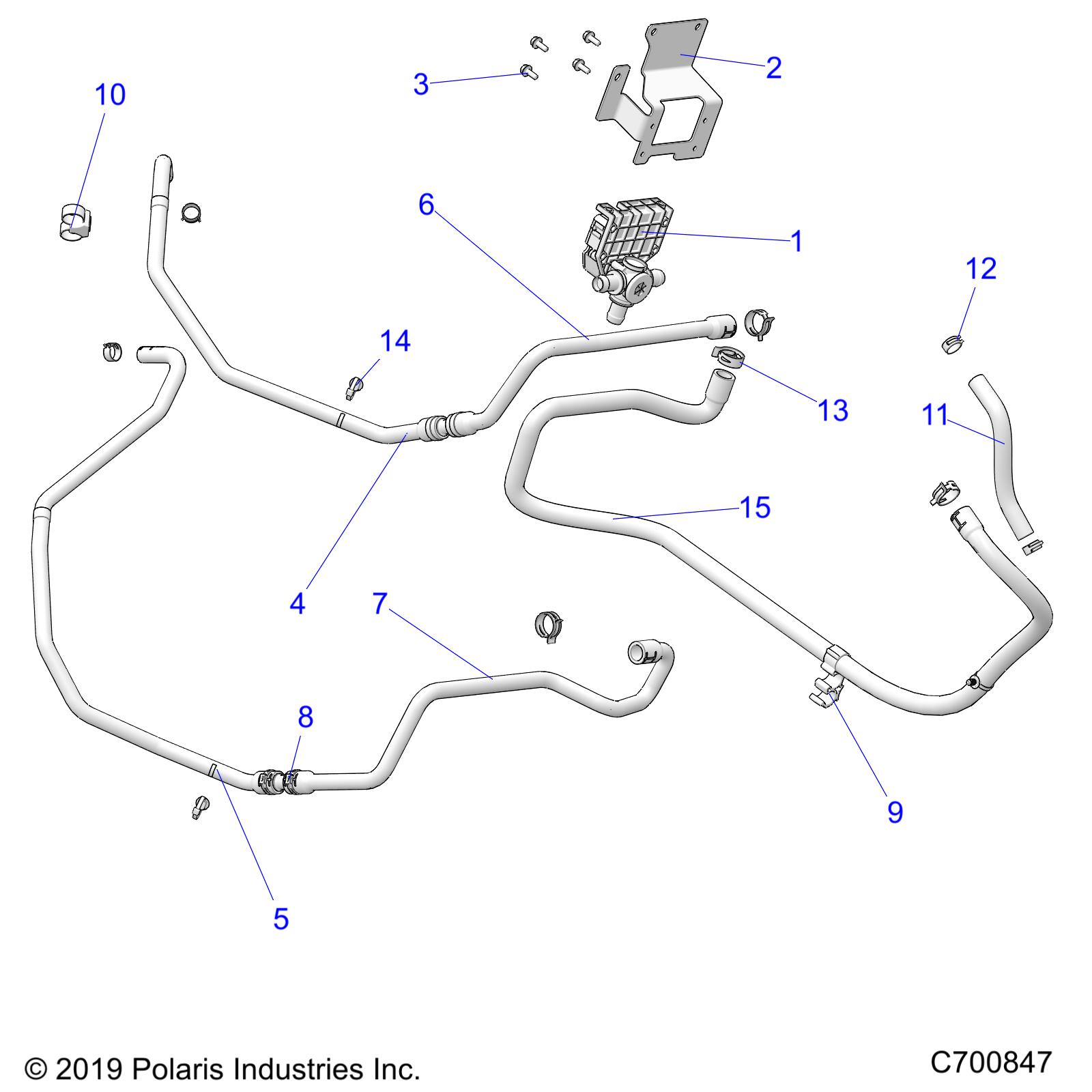 Part Number : 5417176 HOSE-COOLANT 3WAY TO ENG