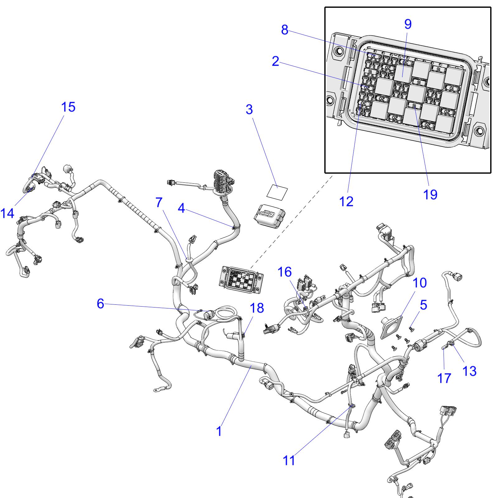 Part Number : 2415199 EPS CHASSIS HARNESS  ADC