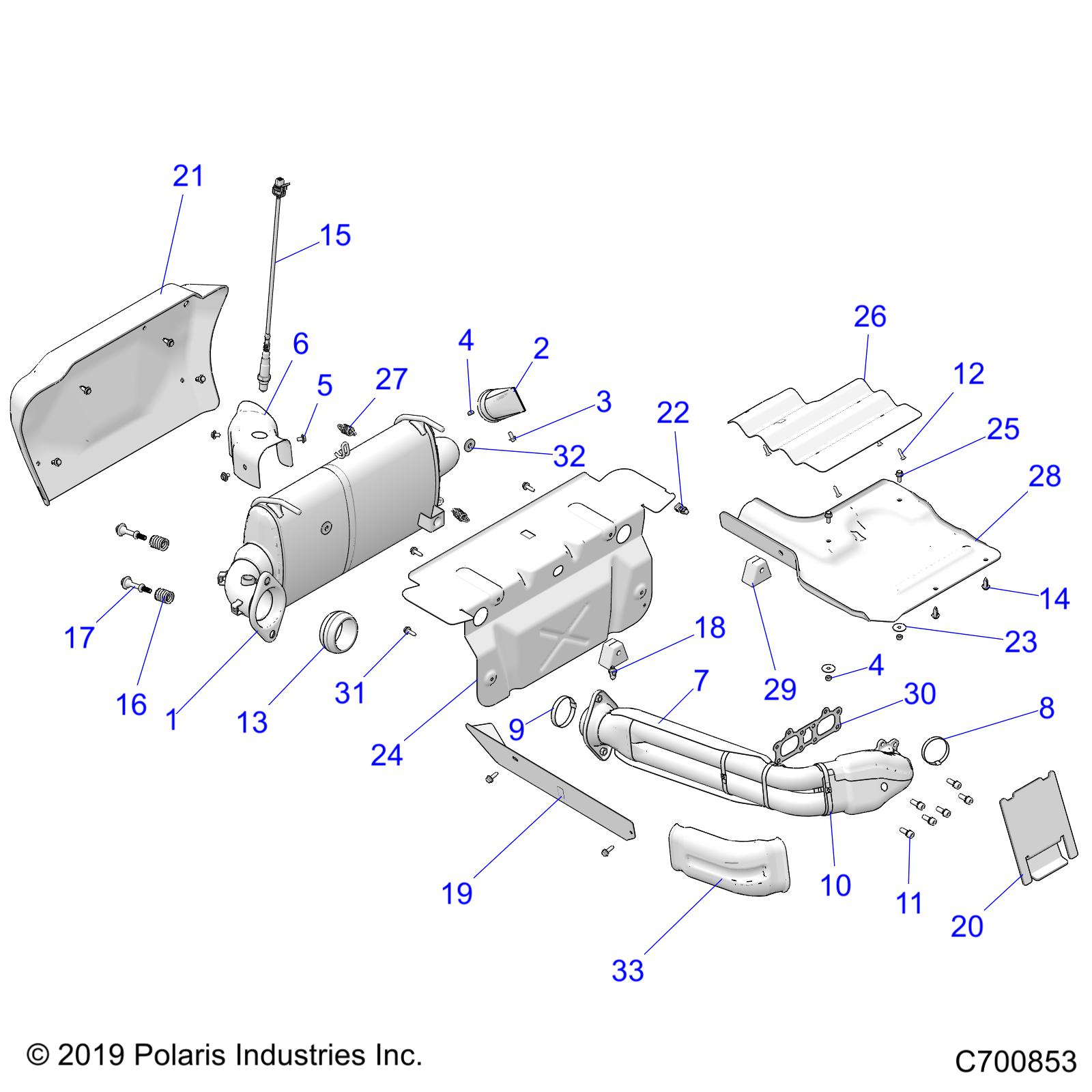 Foto diagrama Polaris que contem a peça 5257570