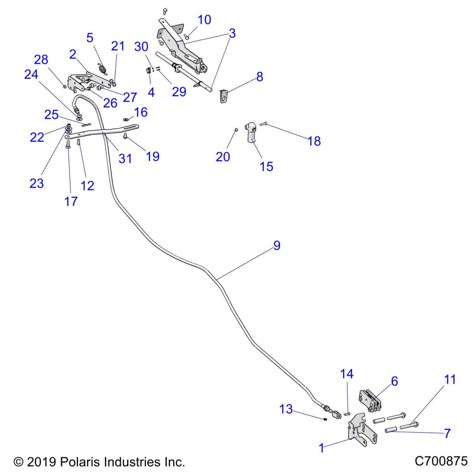 Part Number : 5458321 HANDLE-BRAKE PARK