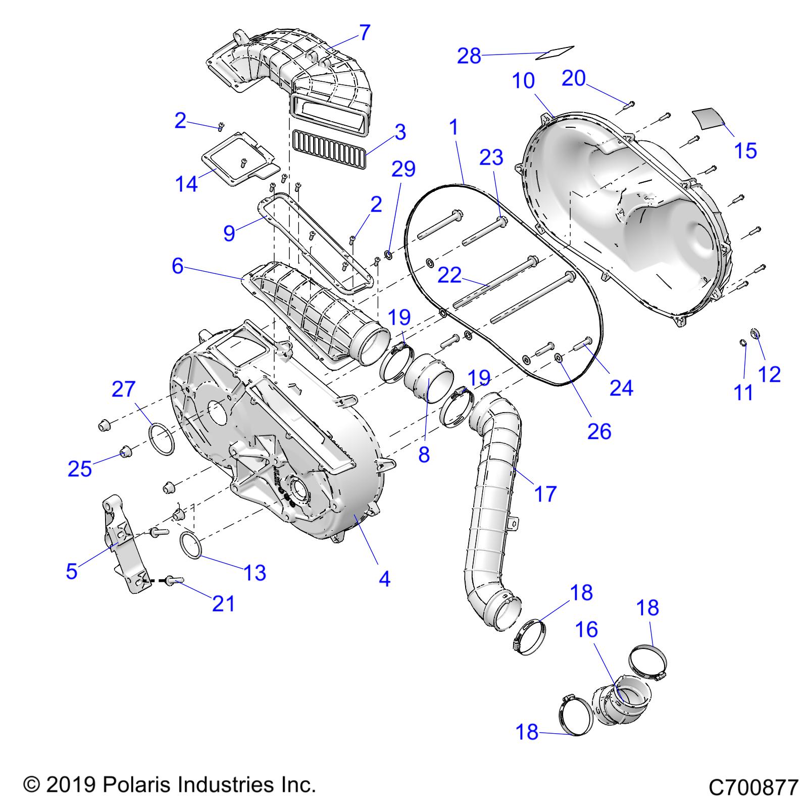 Foto diagrama Polaris que contem a peça 7520323