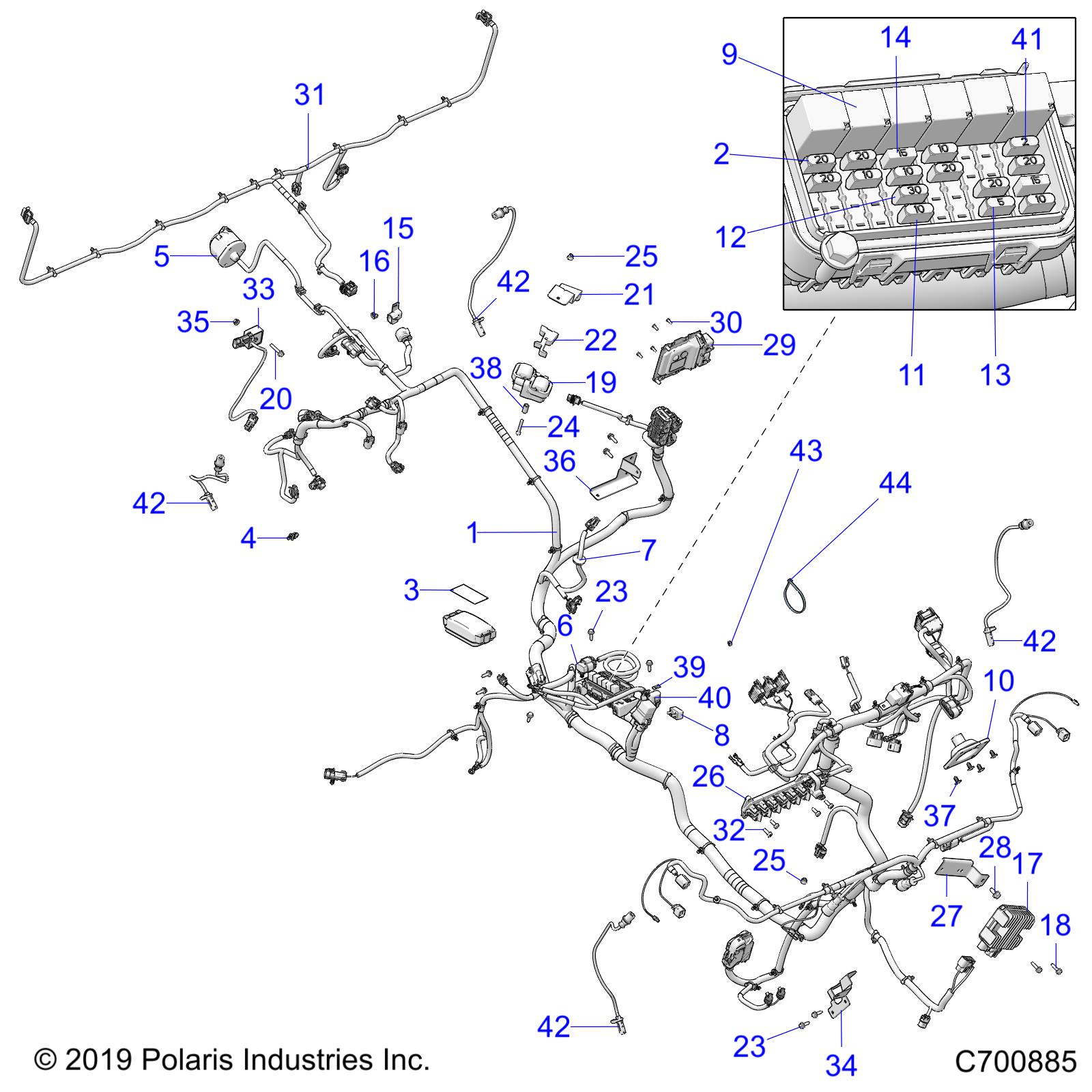 Part Number : 2415381 HARNESS-CHASSIS ABS