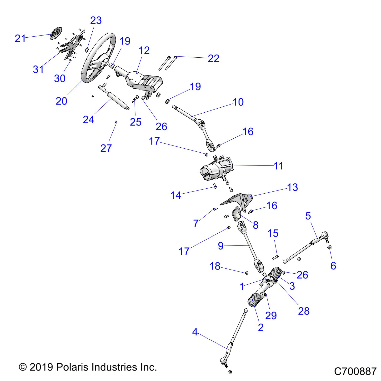 Part Number : 5417063 COVER-DUST STEERING