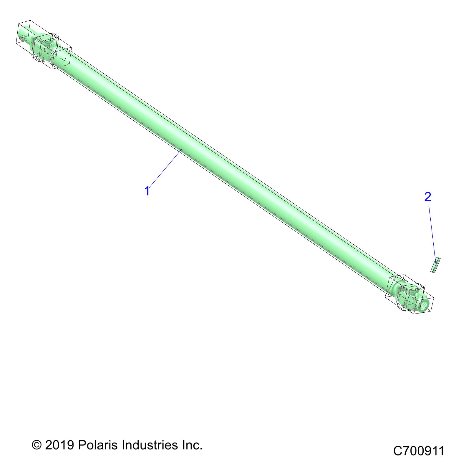 Part Number : 1334354 PROPSHAFT ASSEMBLY  RGR