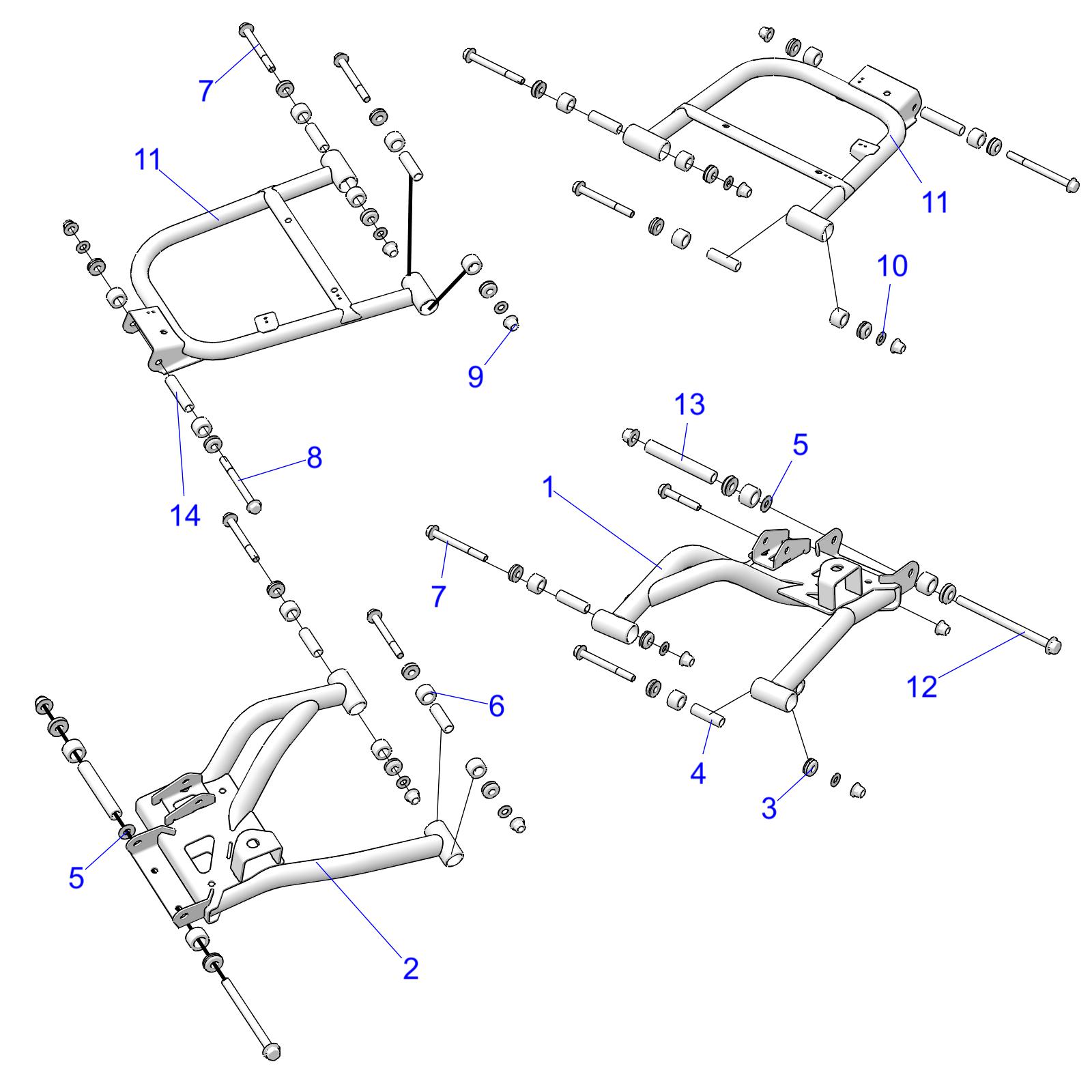 Part Number : 1023545-133 WELD-CONTROL ARM RR LWR LH WHT