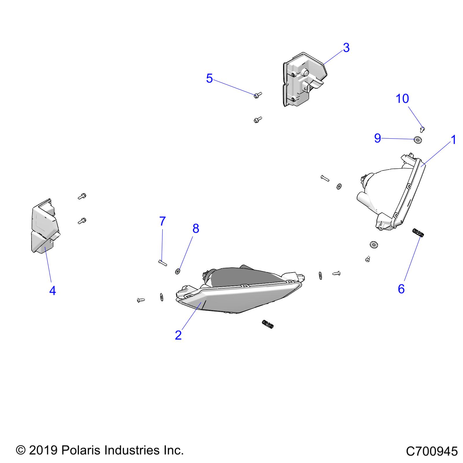 Foto diagrama Polaris que contem a peça 2413799