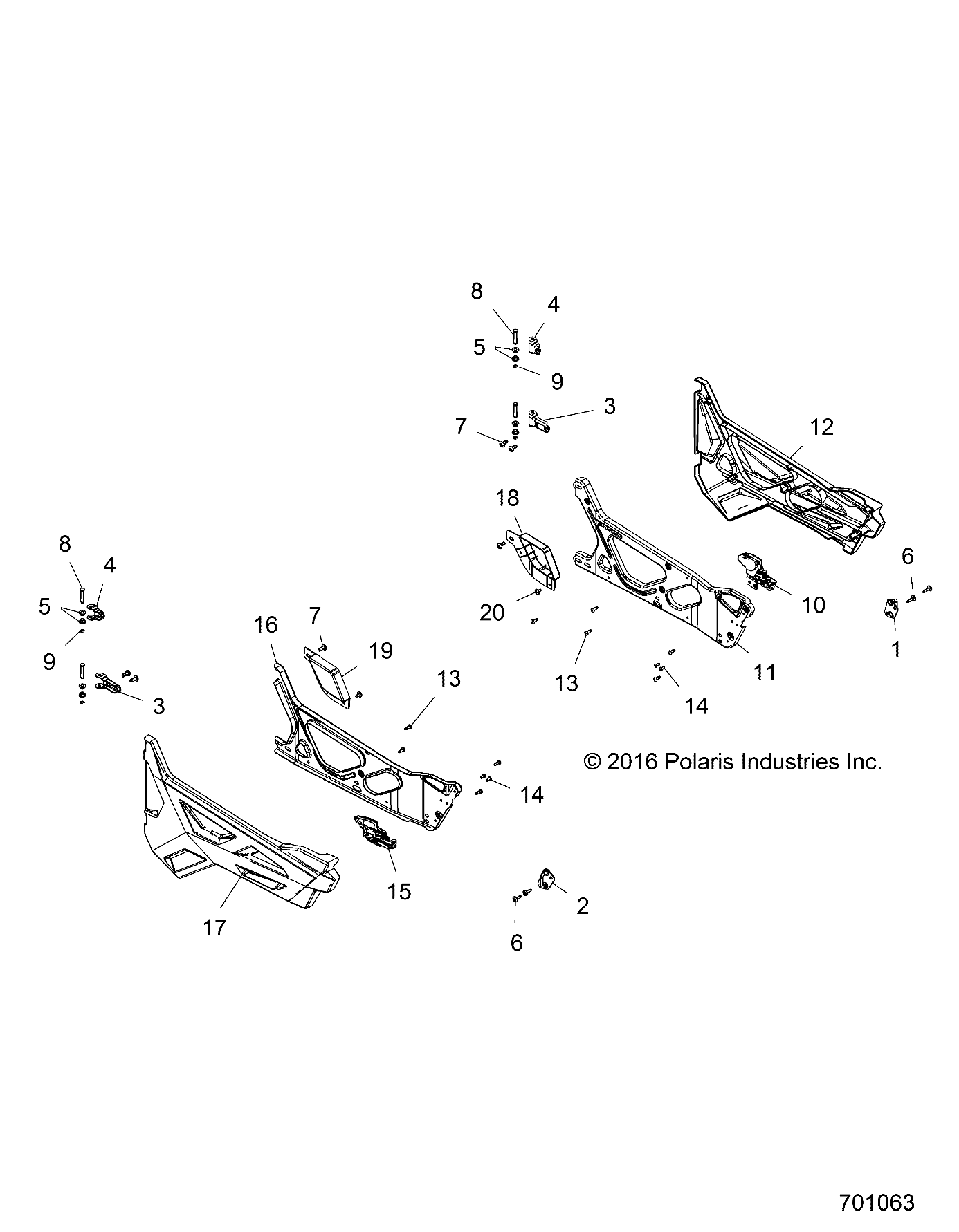 Part Number : 5453052 DOOR SKIN EXTENDER LH