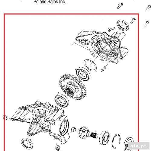 Part Number : 1332660 GEARCASE ASSEMBLY  REAR  SPORT  - Peça Polaris