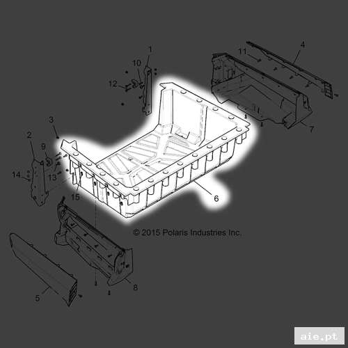 Part Number : 2207138 CARGO BOX ASSEMBLY KIT  - Peça Polaris