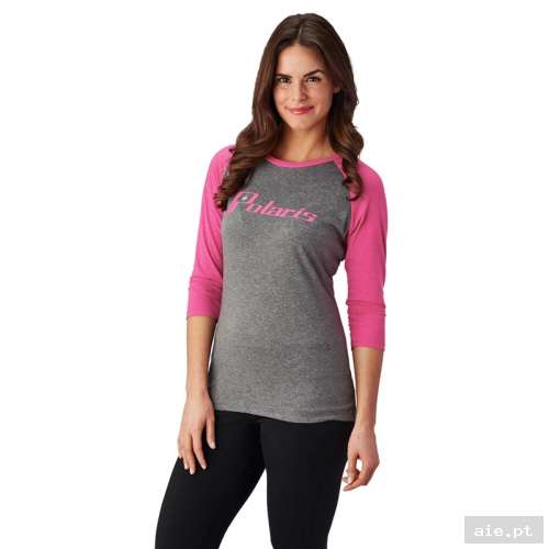 Part Number : 286858402 W 3/4 BSEBLL TEE GRY/PINK S