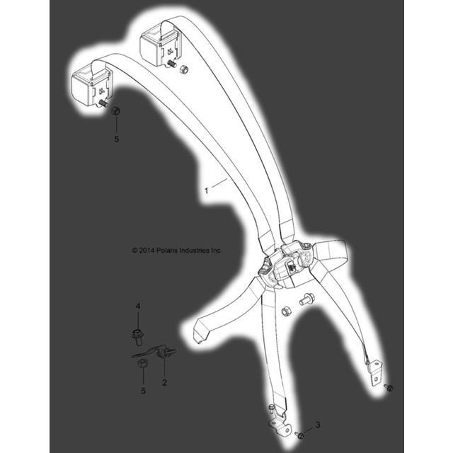 Part Number : 2882244 K-HARNESS MULTI-PT DRVR RZT  - Peça Polaris