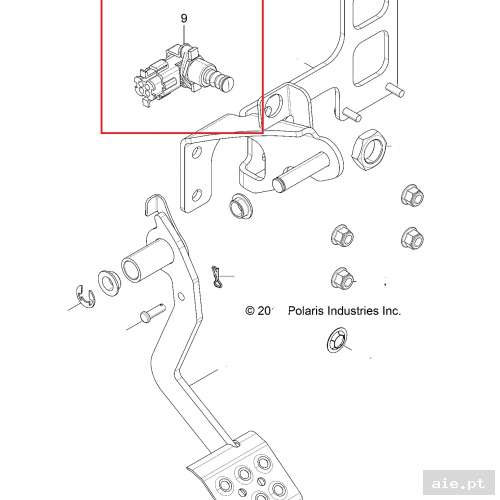 Part Number : 4016363 BRAKE PEDAL SWITCH  - Peça Polaris