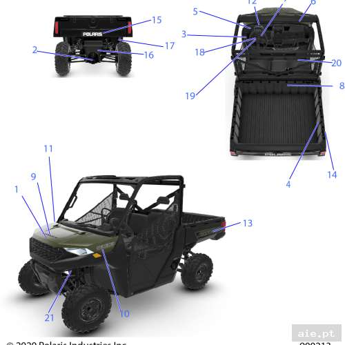 Part Number : 7192414 DECAL-BOX SIDE RGR LH  - Peça Polaris