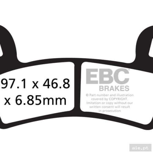 Part Number : FA456TT PASTILHAS TRAVÃO EBC 456 TT